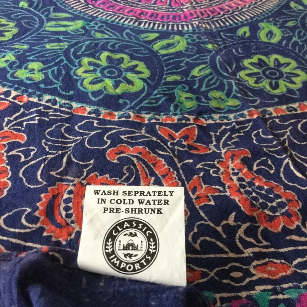 Mandala Batik Full SHEET Tablecloth, Curtain, SARONG  💯 % COTTON